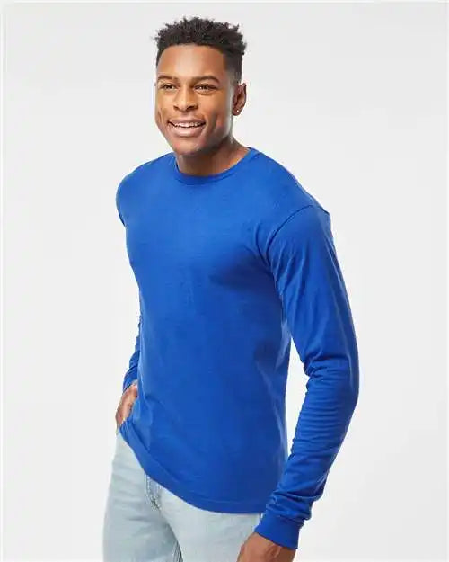 Tultex 291 Heavyweight Jersey Long Sleeve T-shirt - Royal