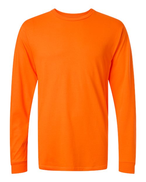 Tultex 291 Heavyweight Jersey Long Sleeve T-shirt - Safety Orange