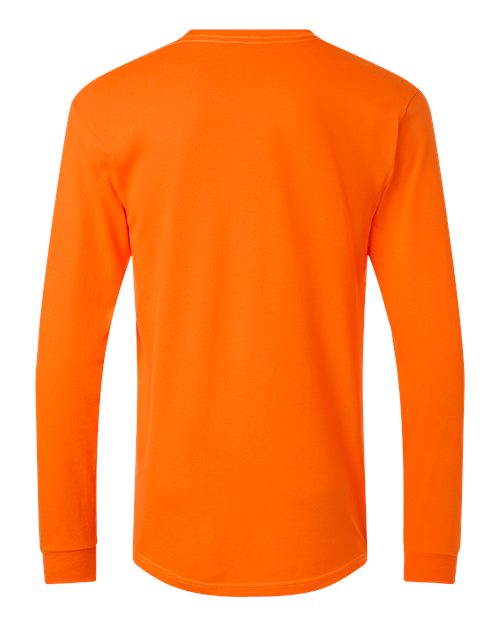 Tultex 291 Heavyweight Jersey Long Sleeve T-shirt - Safety Orange