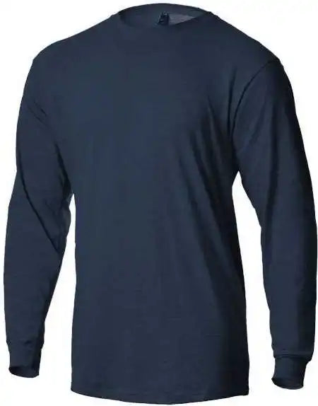 Tultex 291 Unisex Jersey Long Sleeve t Shirt Heather Denim