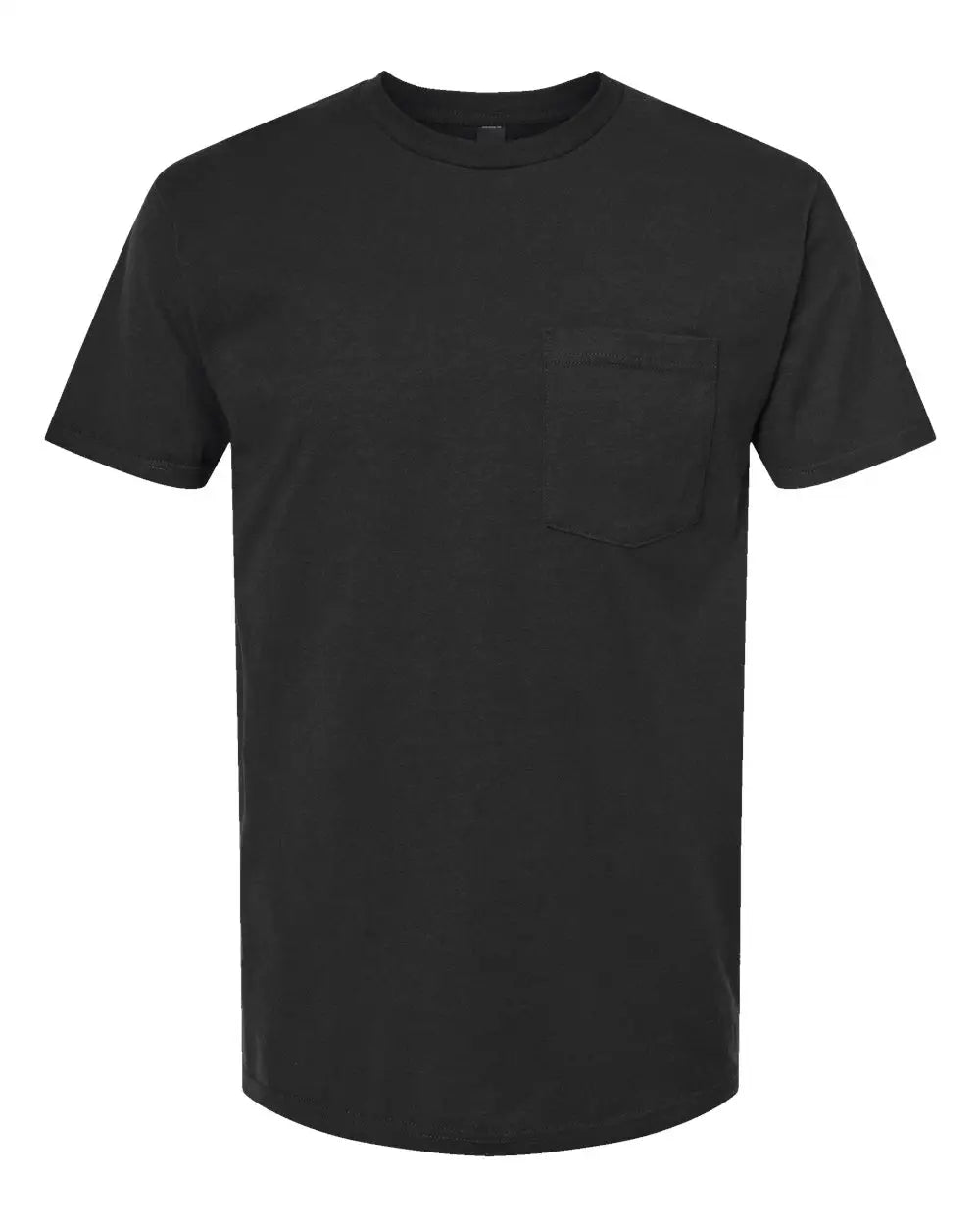 Tultex 293 Heavyweight Jersey Pocket T-shirt - Black