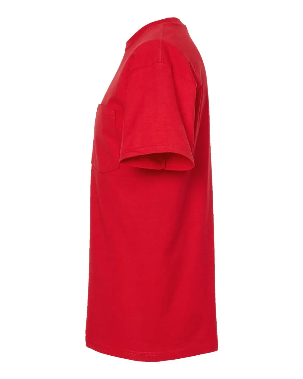 Tultex 293 Heavyweight Jersey Pocket T-shirt - Red