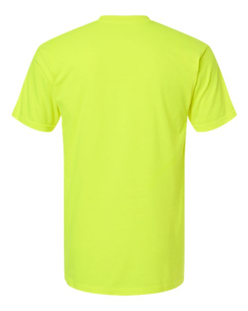 Tultex 293 Heavyweight Jersey Pocket T-shirt - Safety Green