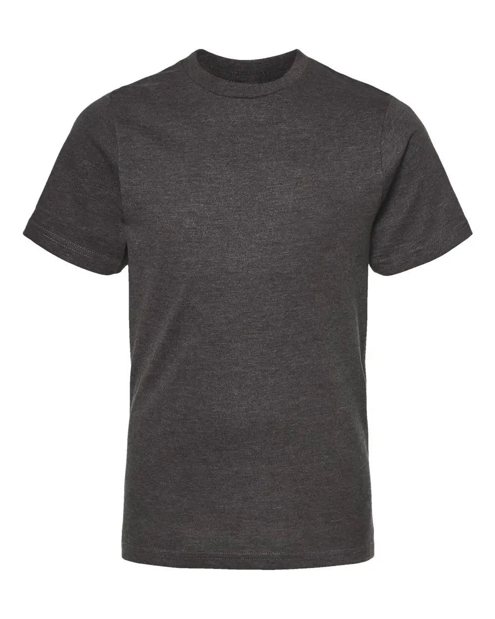 Tultex 295 Youth Heavyweight Jersey T-shirt - Heather Charcoal - Dark Gray / Xs