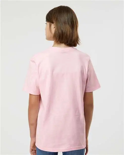 Tultex 295 Youth Heavyweight Jersey T-shirt - Light Pink