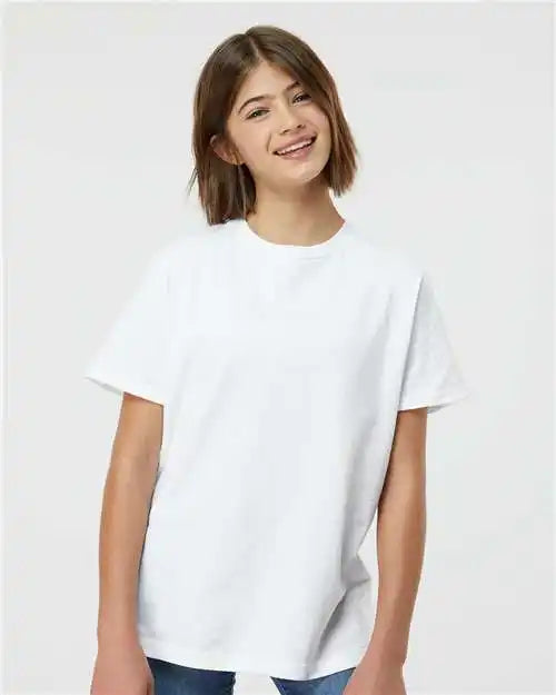Tultex 295 Youth Heavyweight Jersey T-shirt - White
