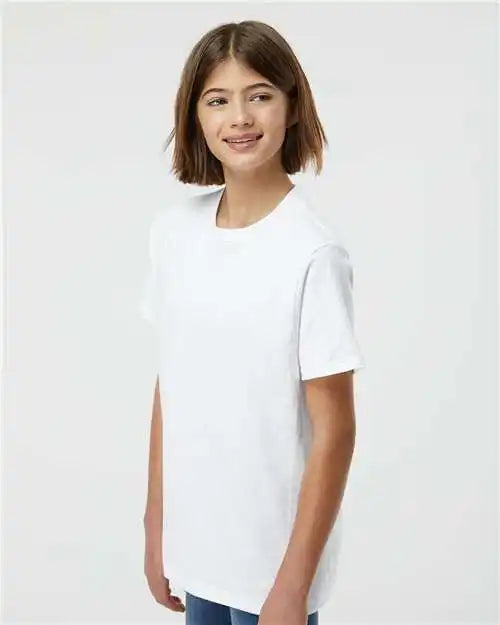 Tultex 295 Youth Heavyweight Jersey T-shirt - White
