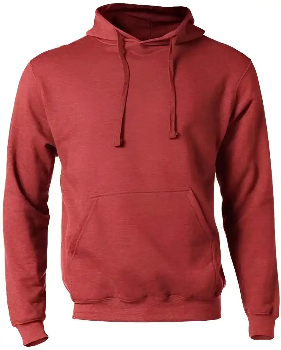 Tultex 320 Unisex Fleece Hooded Sweatshirt Heather Red
