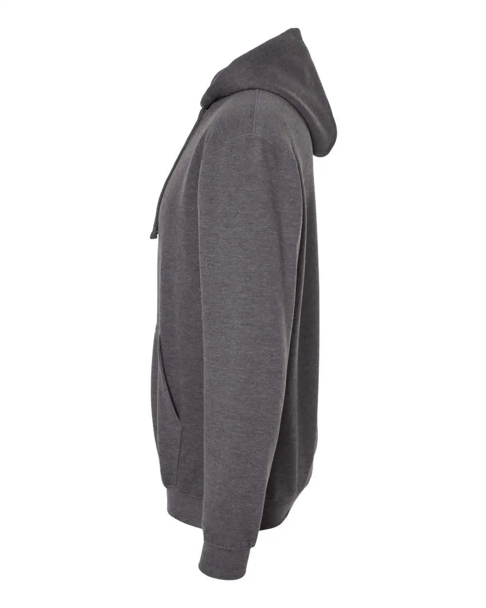 Tultex 320m Fleece Hooded Sweatshirt - 320 - Heather Charcoal