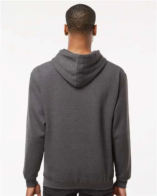 Tultex 320m Fleece Hooded Sweatshirt - 320 - Heather Charcoal