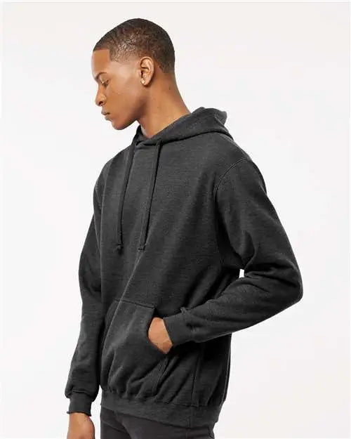Tultex 320m Fleece Hooded Sweatshirt - 320 - Heather Graphite