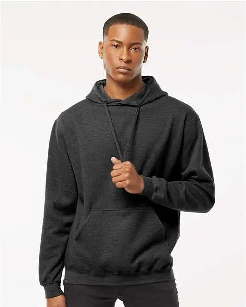 Tultex 320m Fleece Hooded Sweatshirt - 320 - Heather Graphite