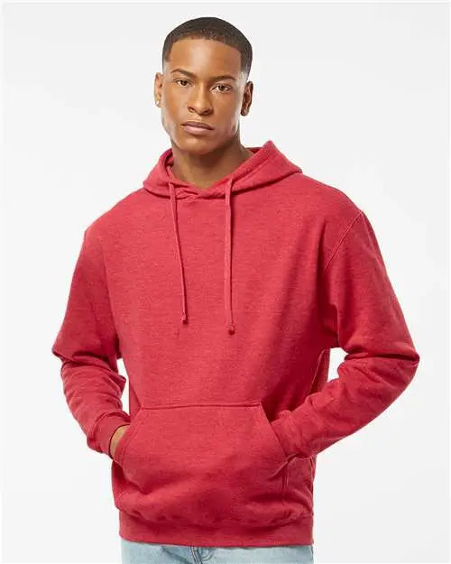 Tultex 320m Fleece Hooded Sweatshirt - 320 - Heather Red