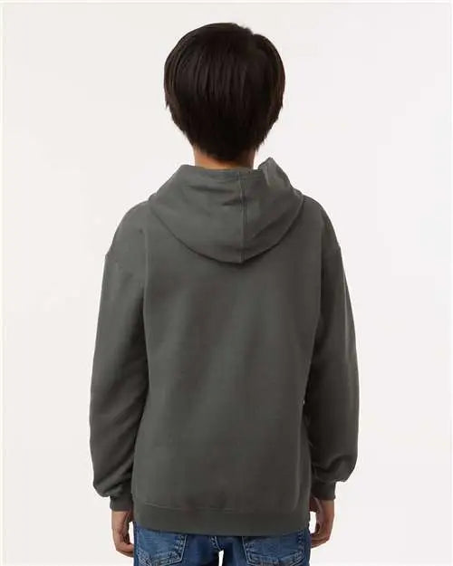 Tultex 320y Youth Hooded Sweatshirt - Charcoal