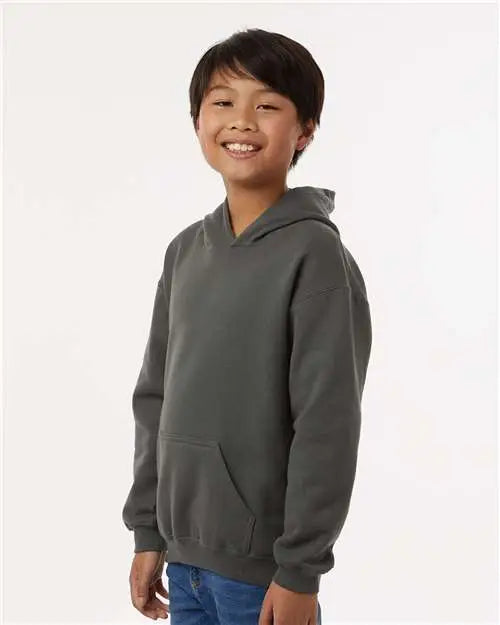Tultex 320y Youth Hooded Sweatshirt - Charcoal