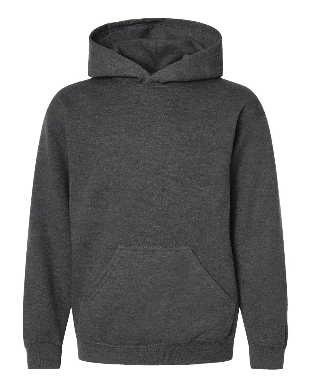 Tultex 320y Youth Hooded Sweatshirt - Heather Charcoal