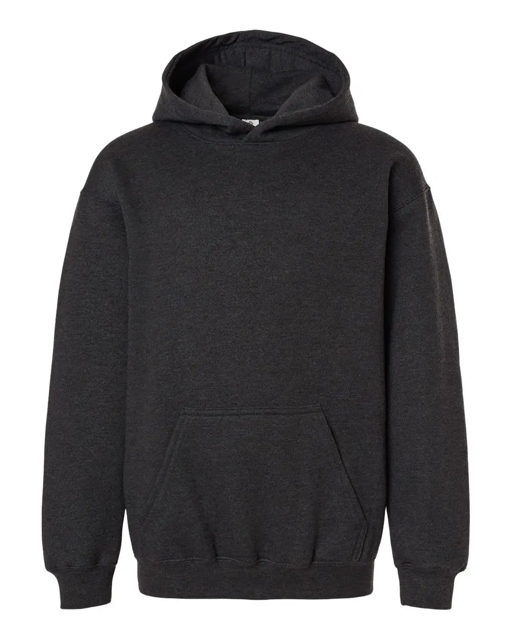 Tultex 320y Youth Hooded Sweatshirt - Heather Graphite - Xs