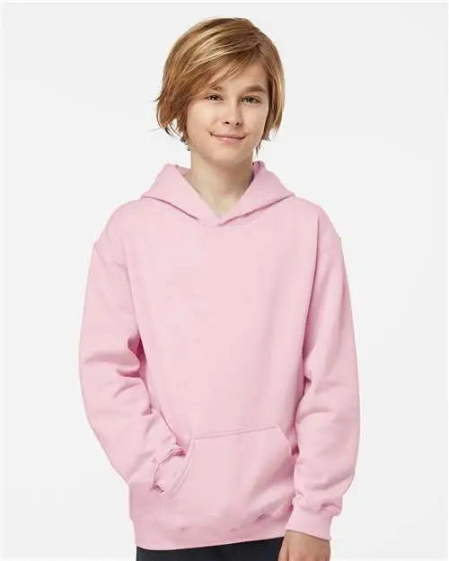 Tultex 320y Youth Hooded Sweatshirt - Light Pink