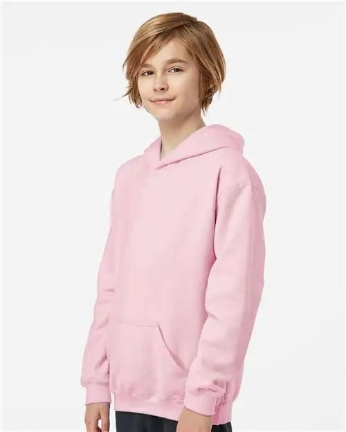 Tultex 320y Youth Hooded Sweatshirt - Light Pink