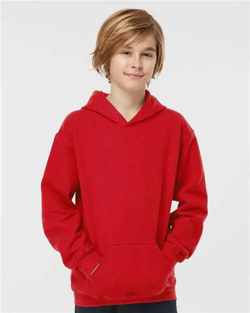 Tultex 320y Youth Hooded Sweatshirt - Red