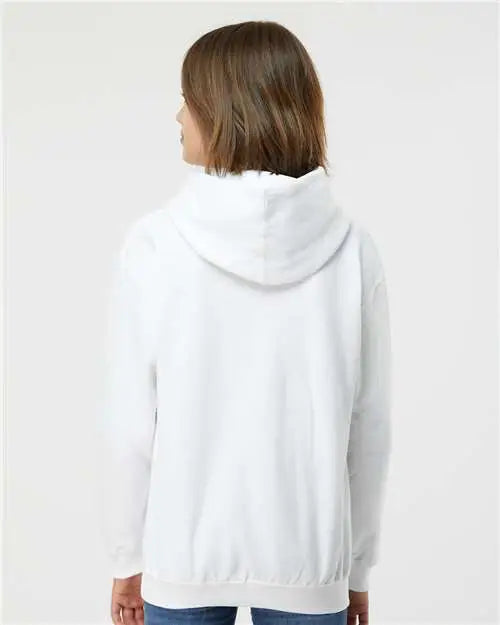 Tultex 320y Youth Hooded Sweatshirt - White