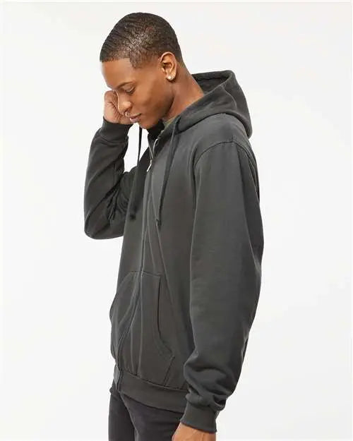 Tultex 331 Full-zip Hooded Sweatshirt - Charcoal