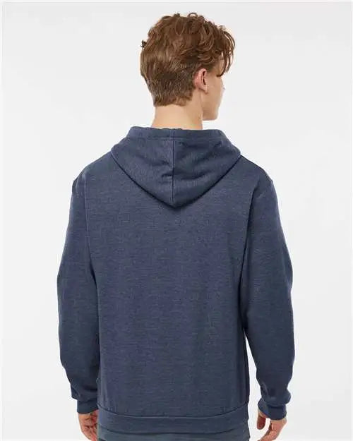 Tultex 331 Full-zip Hooded Sweatshirt - Heather Denim