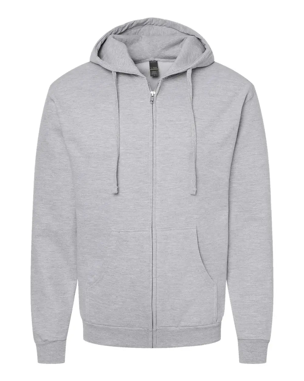 Tultex 331 Full-zip Hooded Sweatshirt - Heather Gray