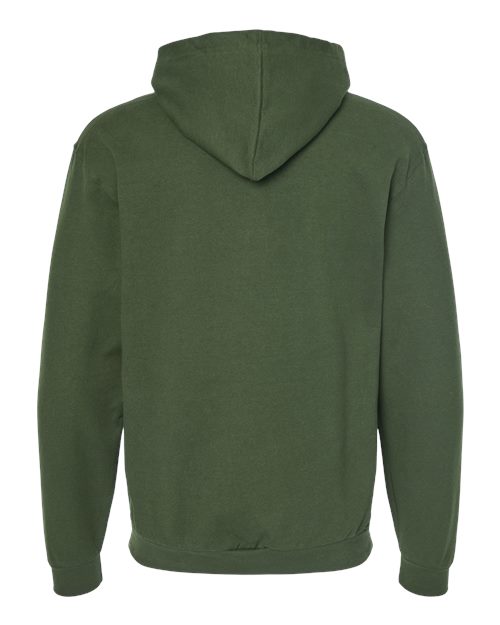 Tultex 331 Full-zip Hooded Sweatshirt - Military Green