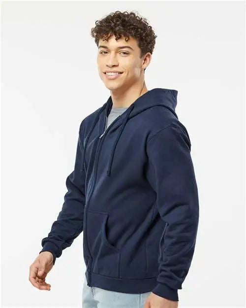 Tultex 331 Full-zip Hooded Sweatshirt - Navy