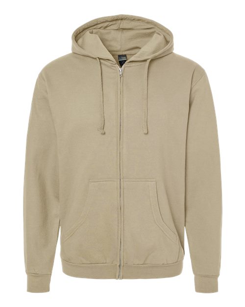 Tultex 331 Full-zip Hooded Sweatshirt - Sand