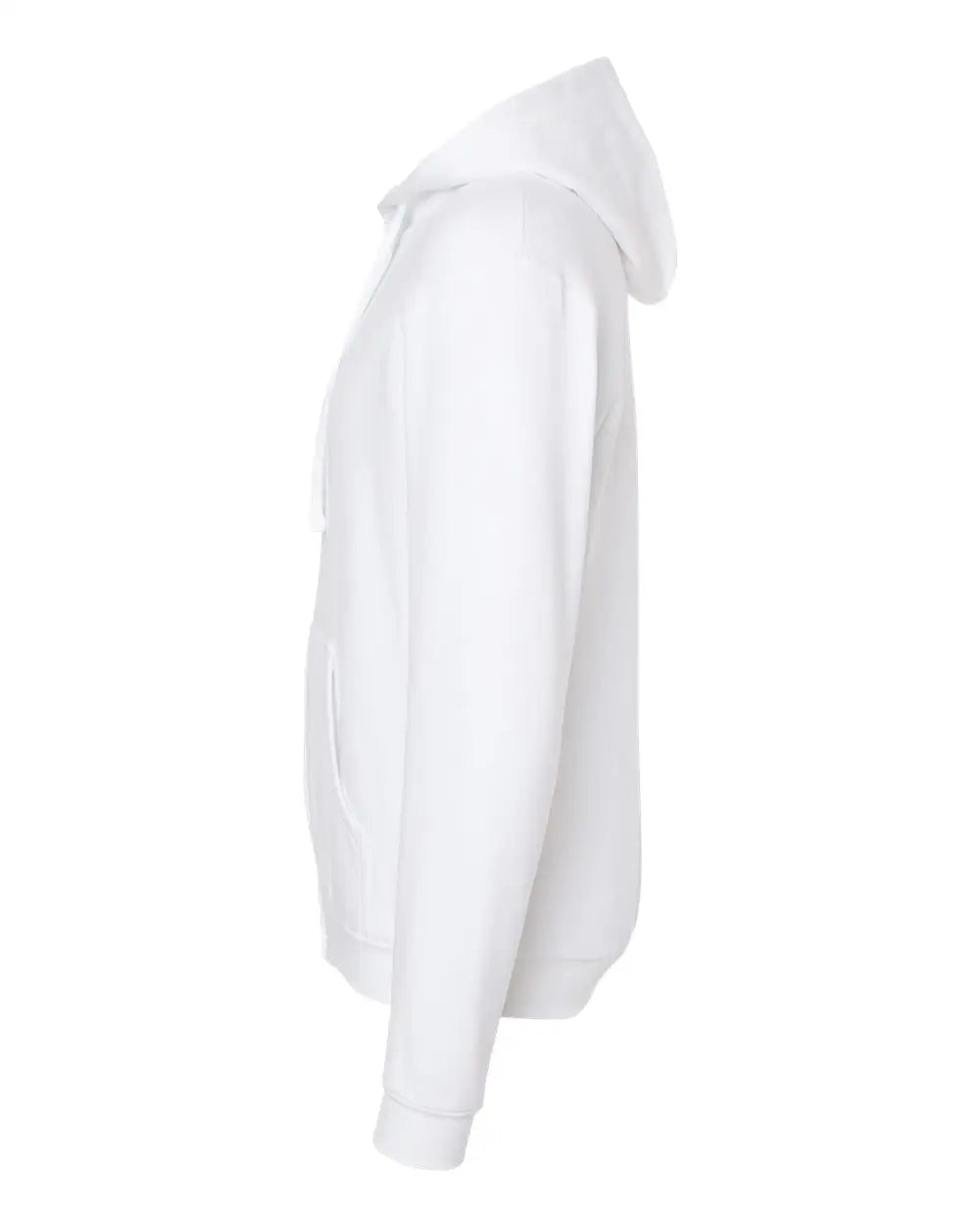 Tultex 331 Full-zip Hooded Sweatshirt - White