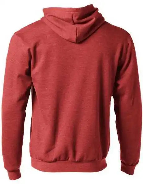 Tultex 331 Unisex Full Zip Hooded Sweatshirt Heather Red