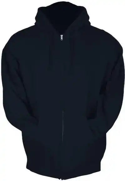 Tultex 331 Unisex Full Zip Hooded Sweatshirt Navy