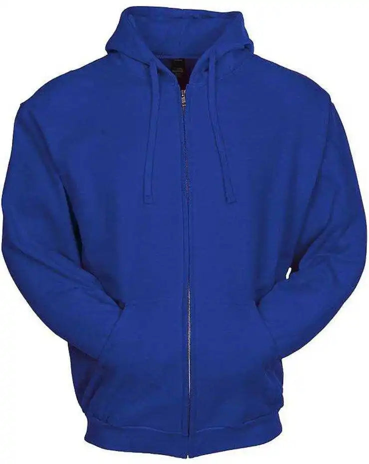 Tultex 331 Unisex Full Zip Hooded Sweatshirt Royal