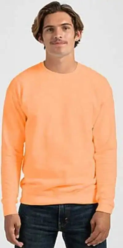Tultex 340 Unisex Fleece Crewneck Sweatshirt Cantaloupe