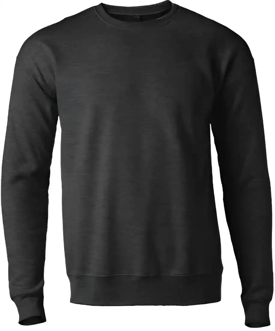 Tultex 340 Unisex Fleece Crewneck Sweatshirt Heather Charcoal