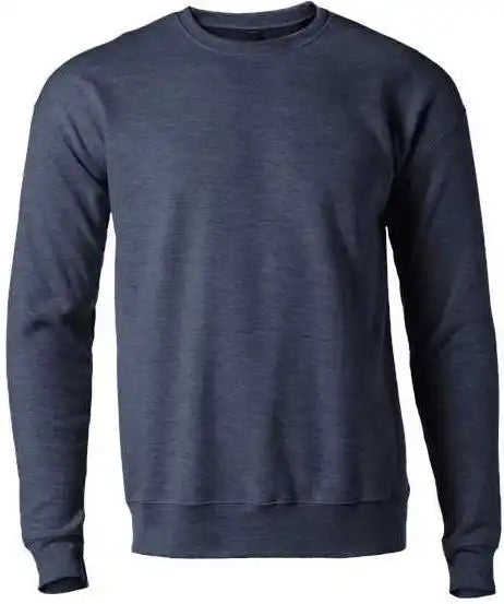 Tultex 340 Unisex Fleece Crewneck Sweatshirt Heather Denim