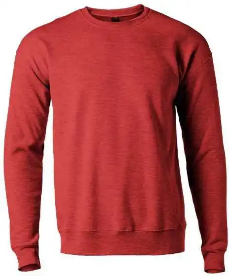 Tultex 340 Unisex Fleece Crewneck Sweatshirt Heather Red
