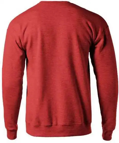 Tultex 340 Unisex Fleece Crewneck Sweatshirt Heather Red