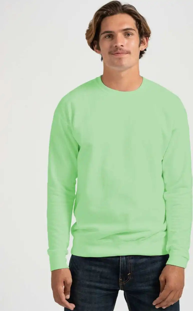 Tultex 340 Unisex Fleece Crewneck Sweatshirt Neo Mint
