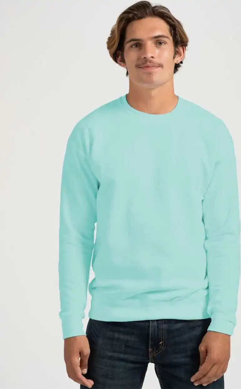 Tultex 340 Unisex Fleece Crewneck Sweatshirt Purist Blue