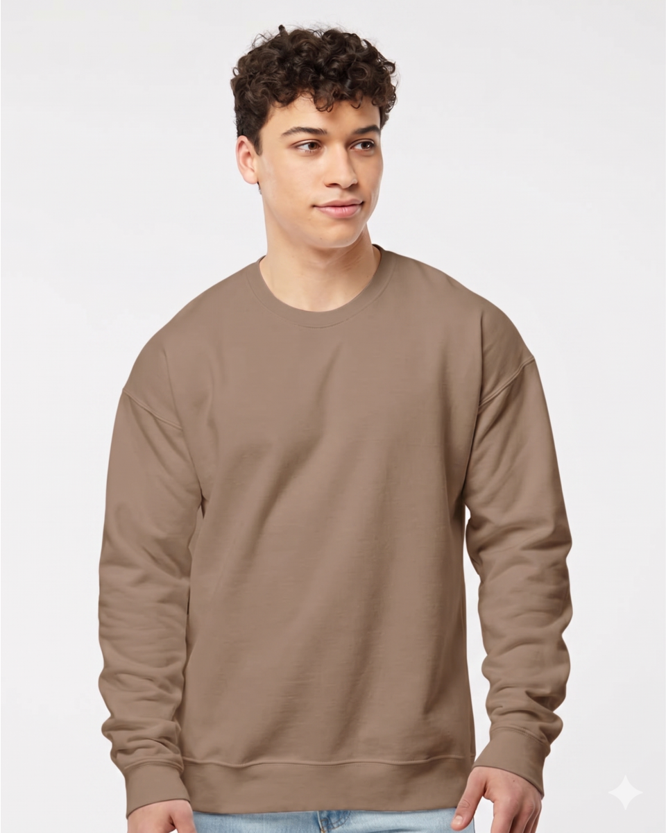Tultex 340m Fleece Crewneck Sweatshirt - Light Brown