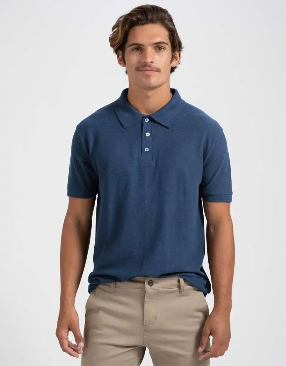 Tultex 400 Unisex 50 Sport Polo - Heather Navy