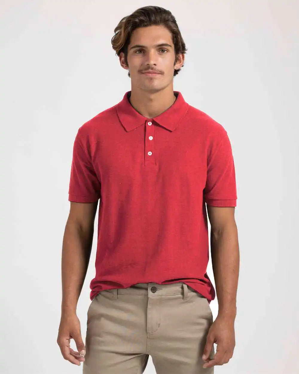Tultex 400 Unisex 50 Sport Polo - Heather Red