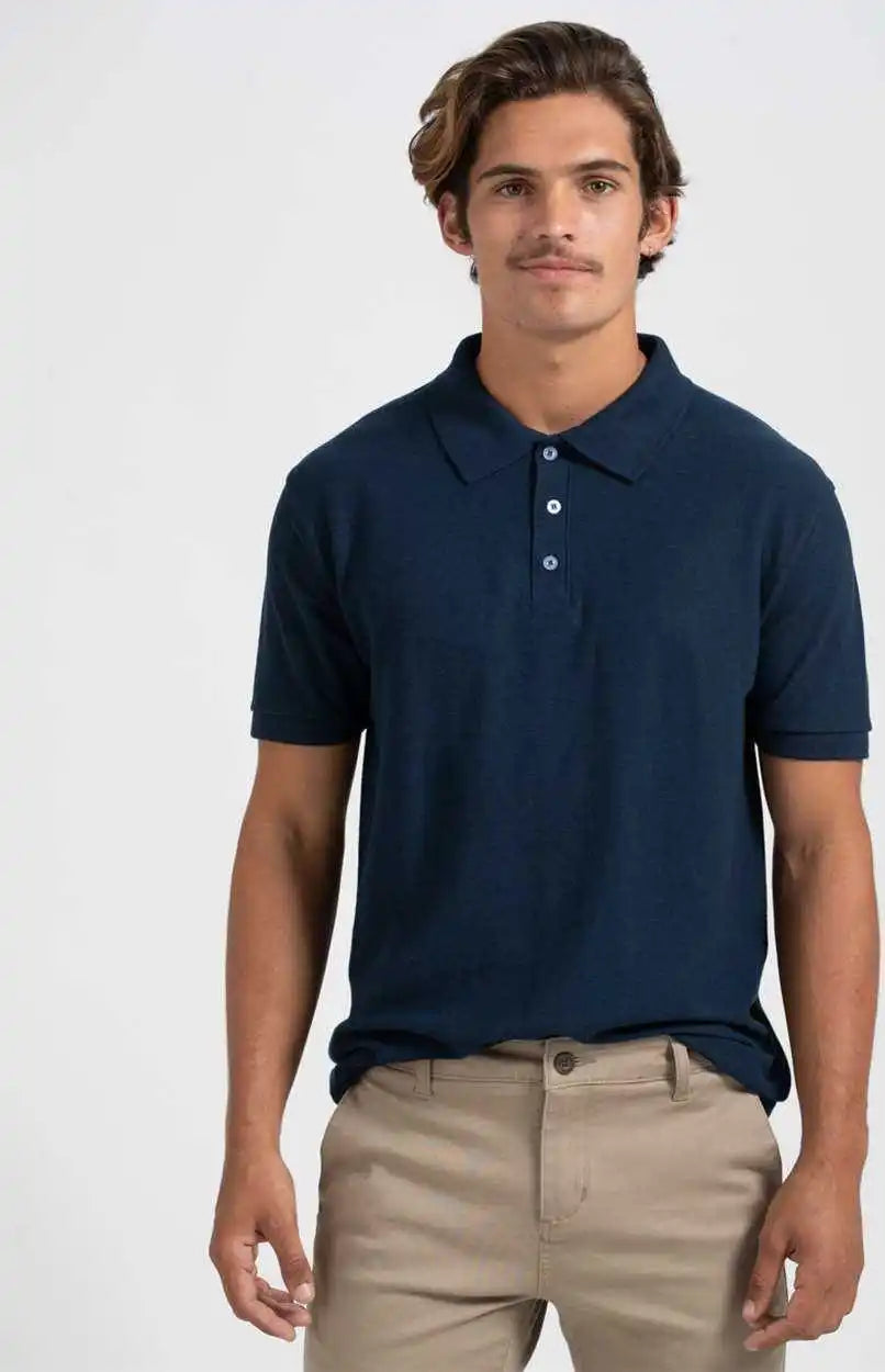 Tultex 400 Unisex 50 Sport Polo Navy