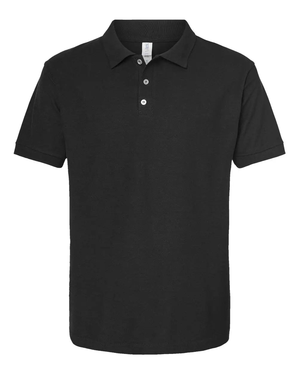 Tultex 400m 50/50 Sport Pique Polo - 400 - Black