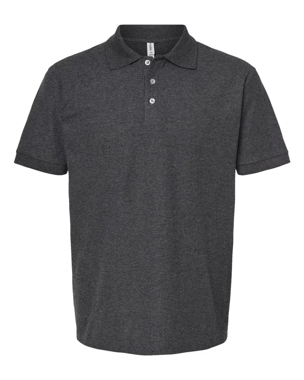 Tultex 400m 50/50 Sport Pique Polo - 400 - Heather Charcoal