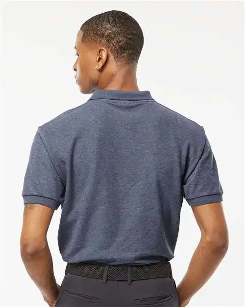 Tultex 400m 50/50 Sport Pique Polo - 400 - Heather Navy