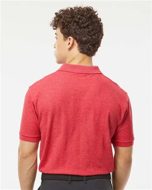Tultex 400m 50/50 Sport Pique Polo - 400 - Heather Red